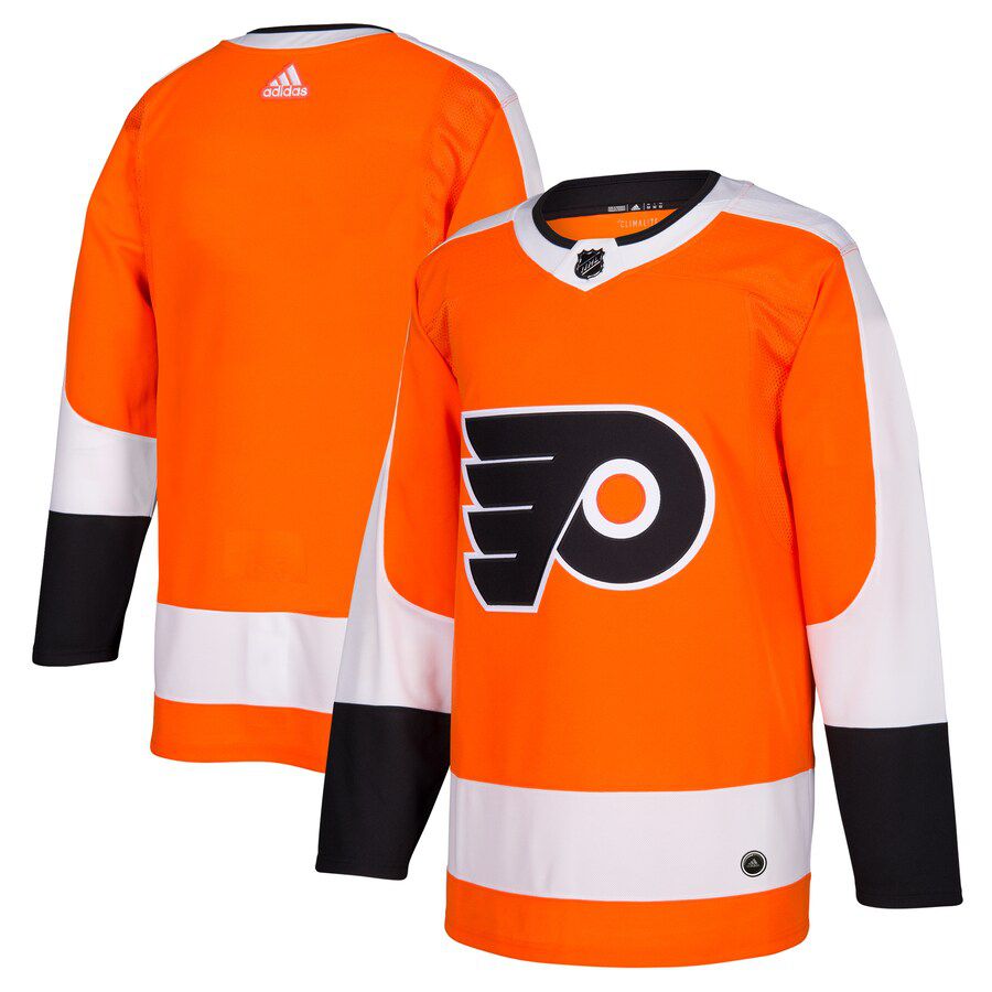 Men Philadelphia Flyers adidas Orange Home Authentic Blank NHL Jersey->customized nhl jersey->Custom Jersey